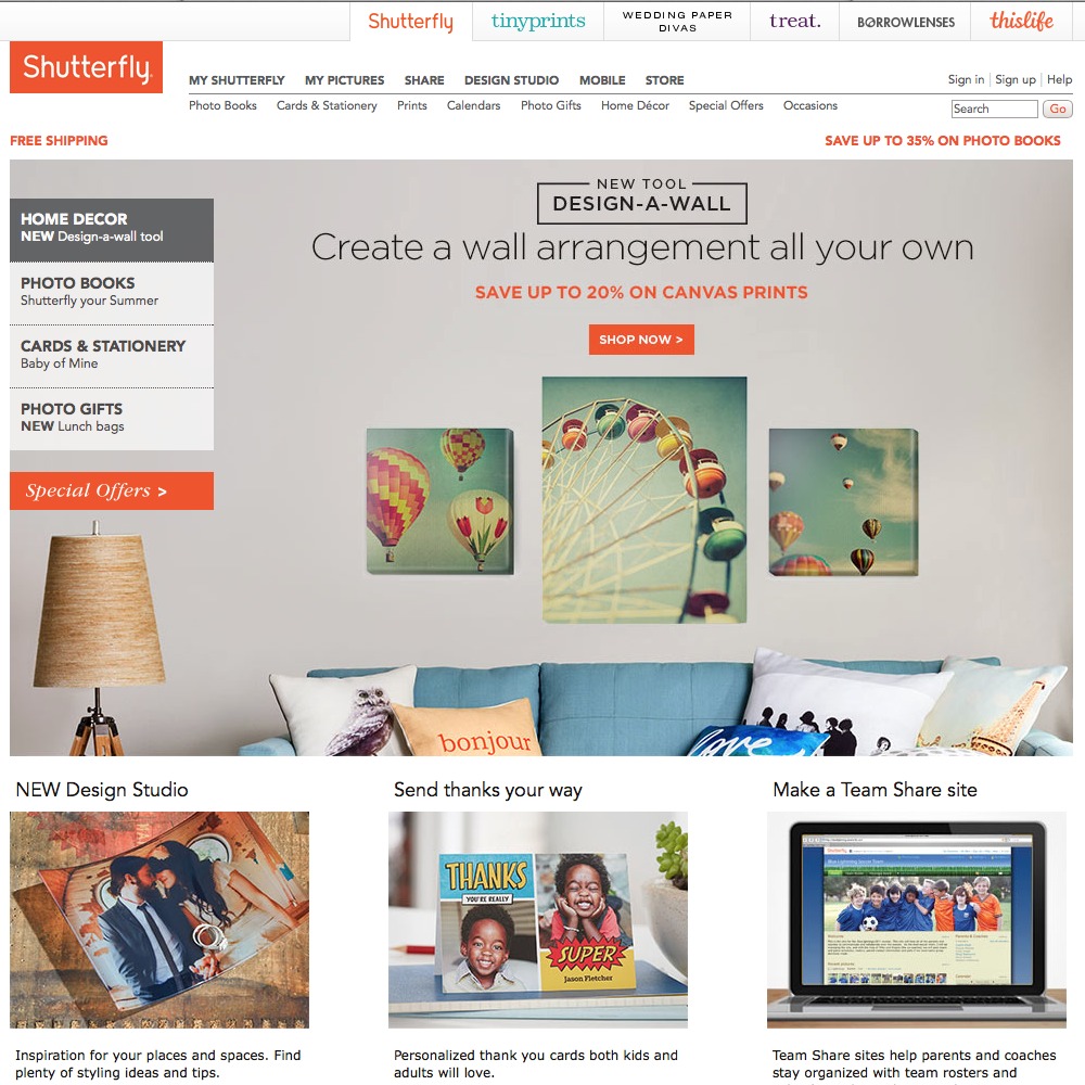 Creating a Gallery Wall with @Shutterfly's New Design-A-Wall Tool pitterandglink.com #ShutterflyDecor