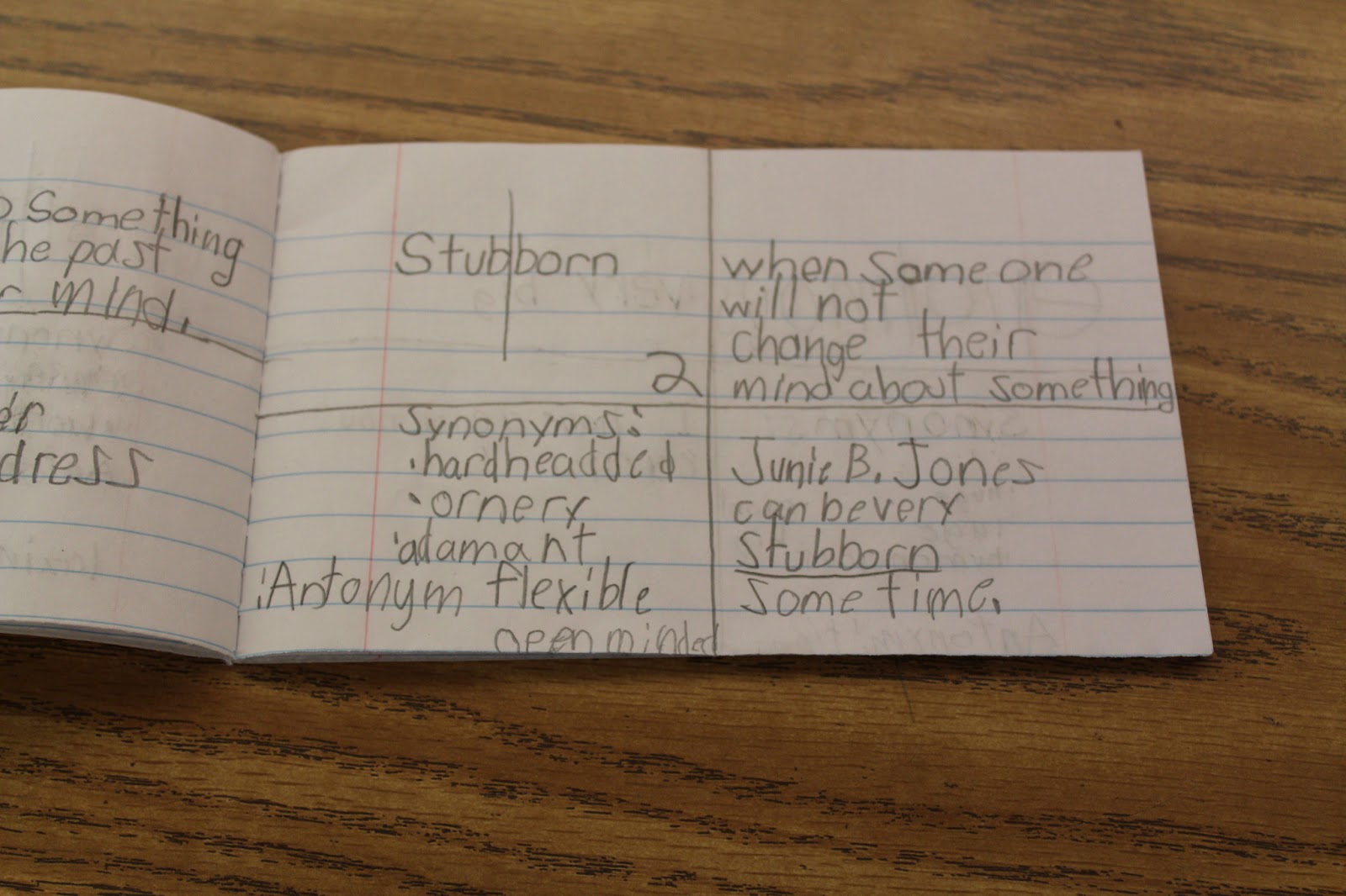 Making Lemonade in Second Grade Vocabulary Notebooks Simplified