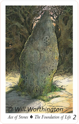 The Wildwood Tarot, Ace of Stones