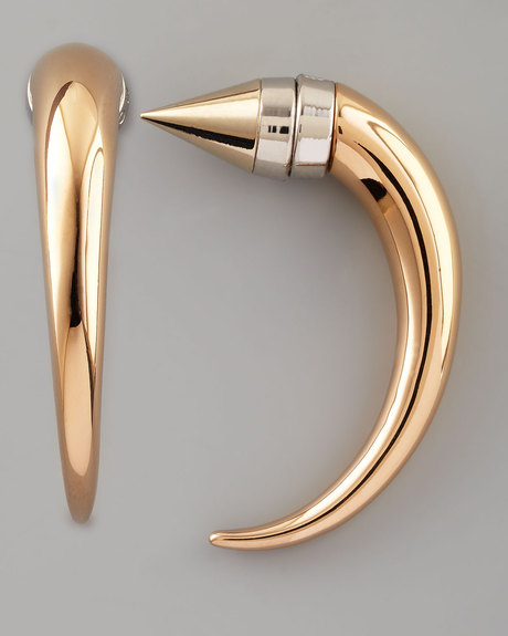 Givenchy single horn earring