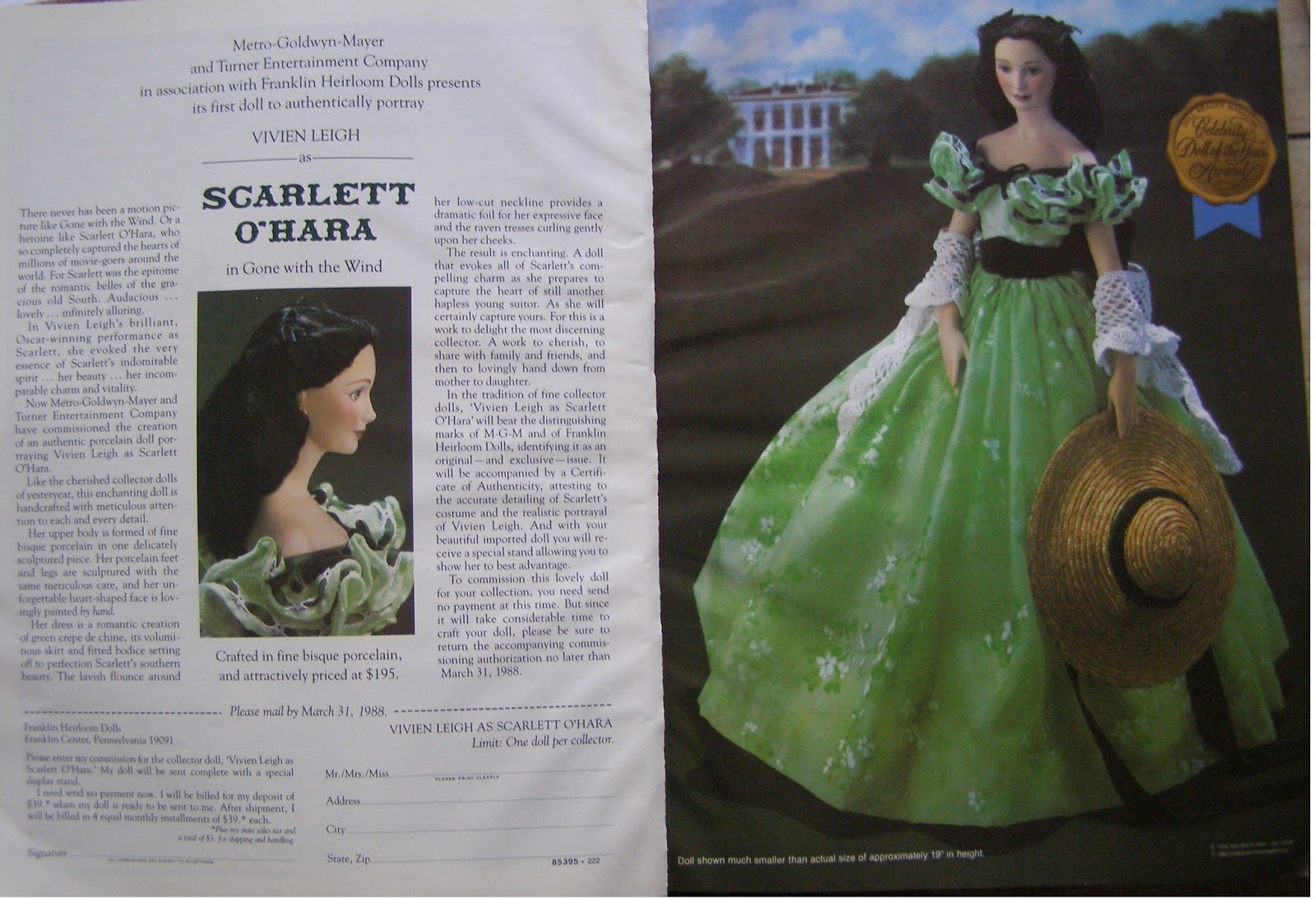 franklin heirloom dolls 1988