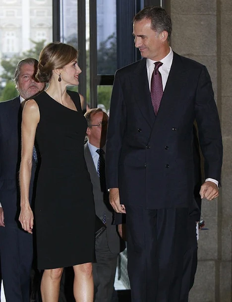 Queen Letizia of Spain and King Felipe of Spain attended the opening of Royal Theatre new season