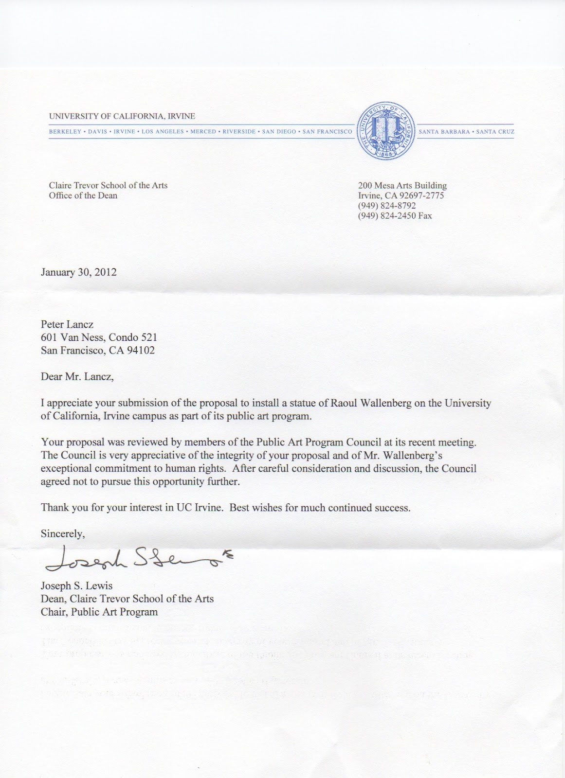 monkey in the middle uc irvine school of fine arts uc irvine letter of recommendation