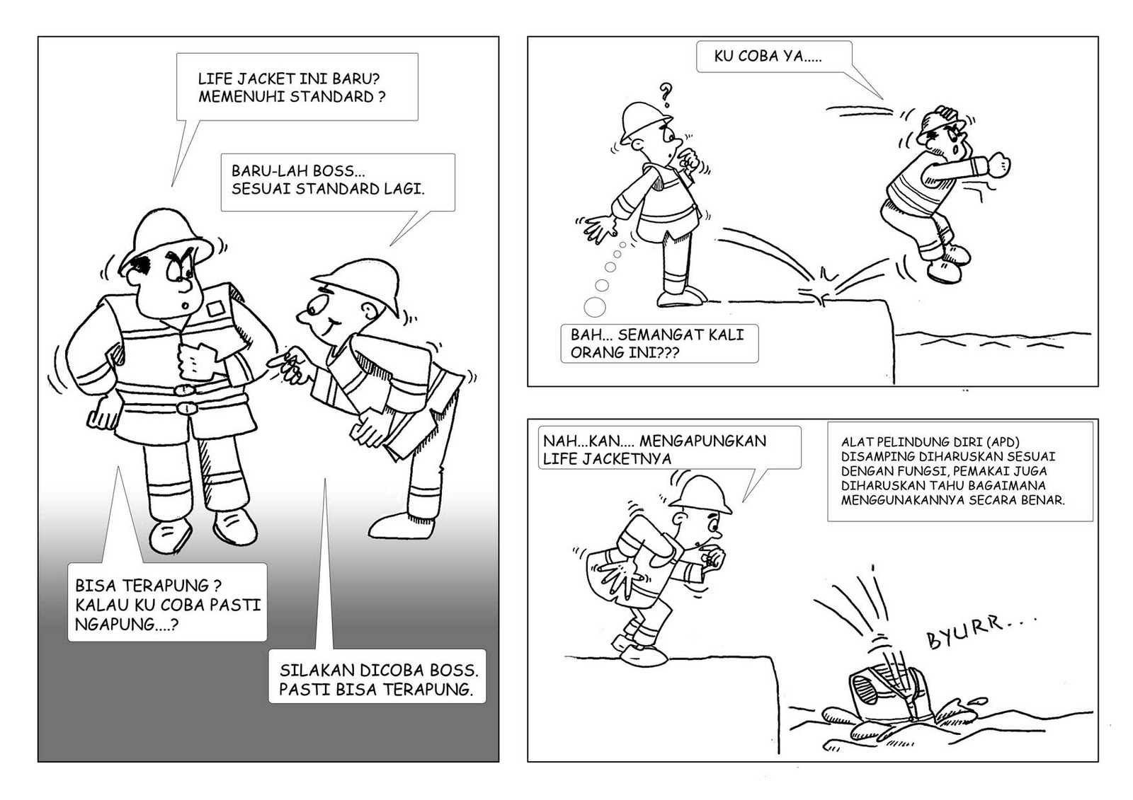 MACAM-MACAM: Cartoon &quot;Life Jacket&quot;