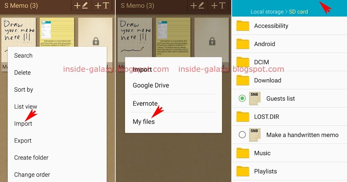 download s memo