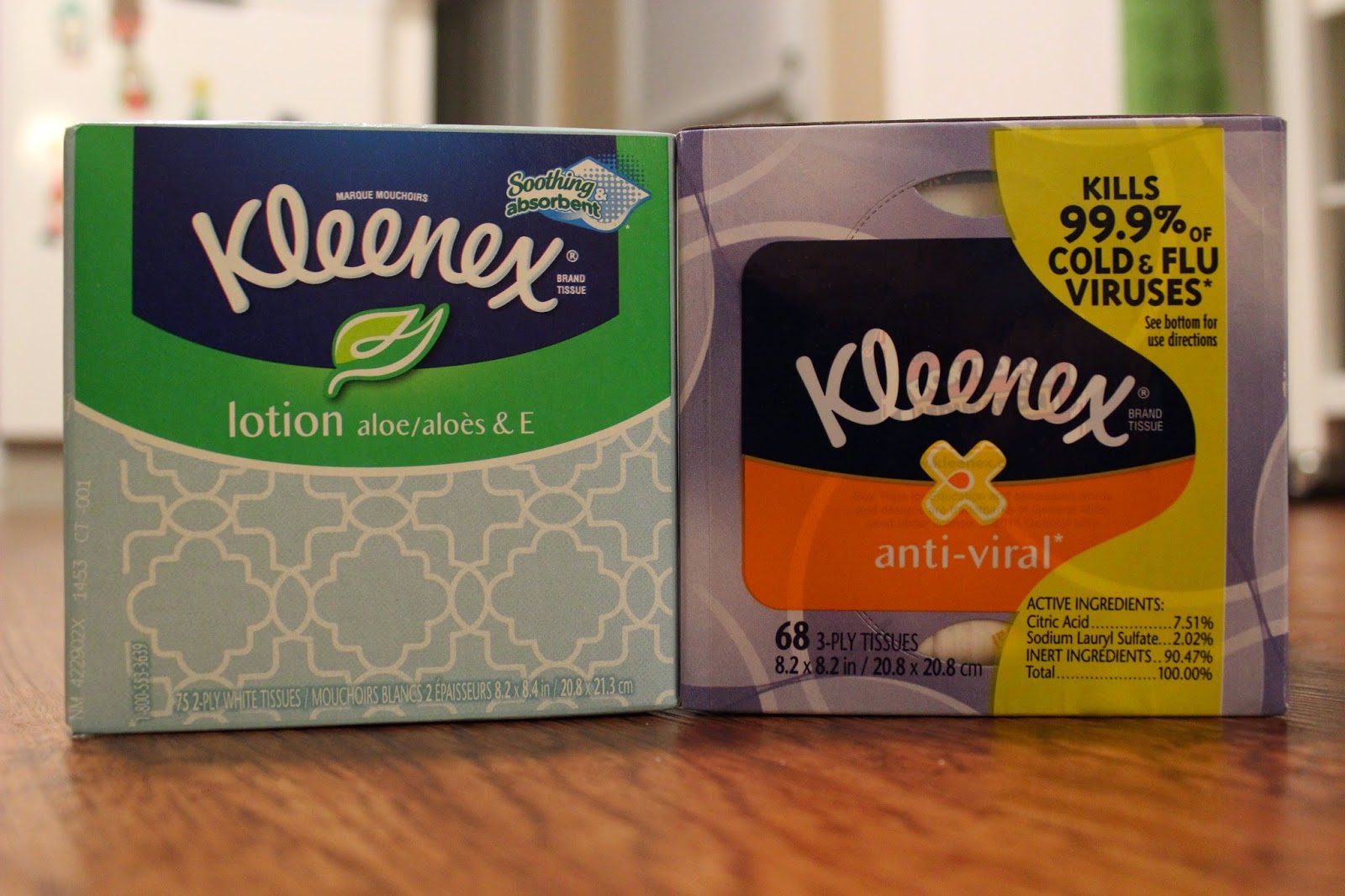 A Sampling Bee Kleenex Tissue Review Lotion & AntiViral Boxes