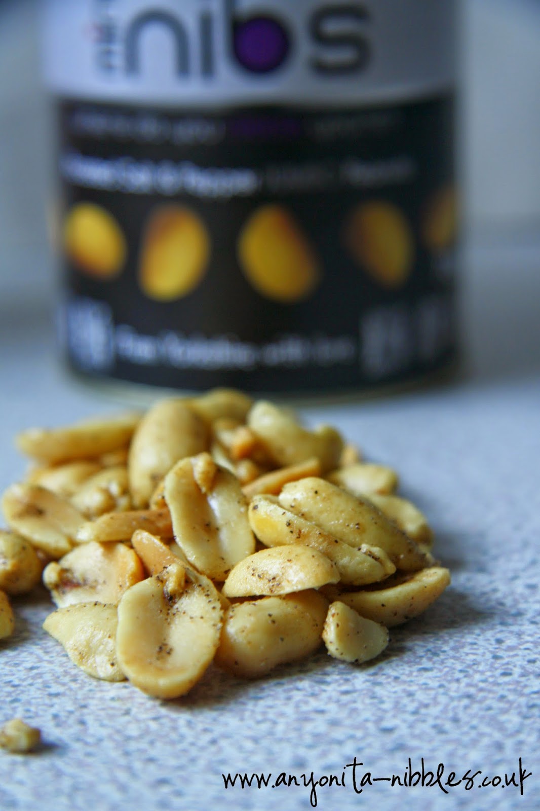 Roasted salt and pepper jumbo peanuts from Mini Nibs | www.anyonita-nibbles.co.uk