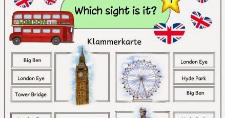 Ideenreise: Klammerkarten Sights of London