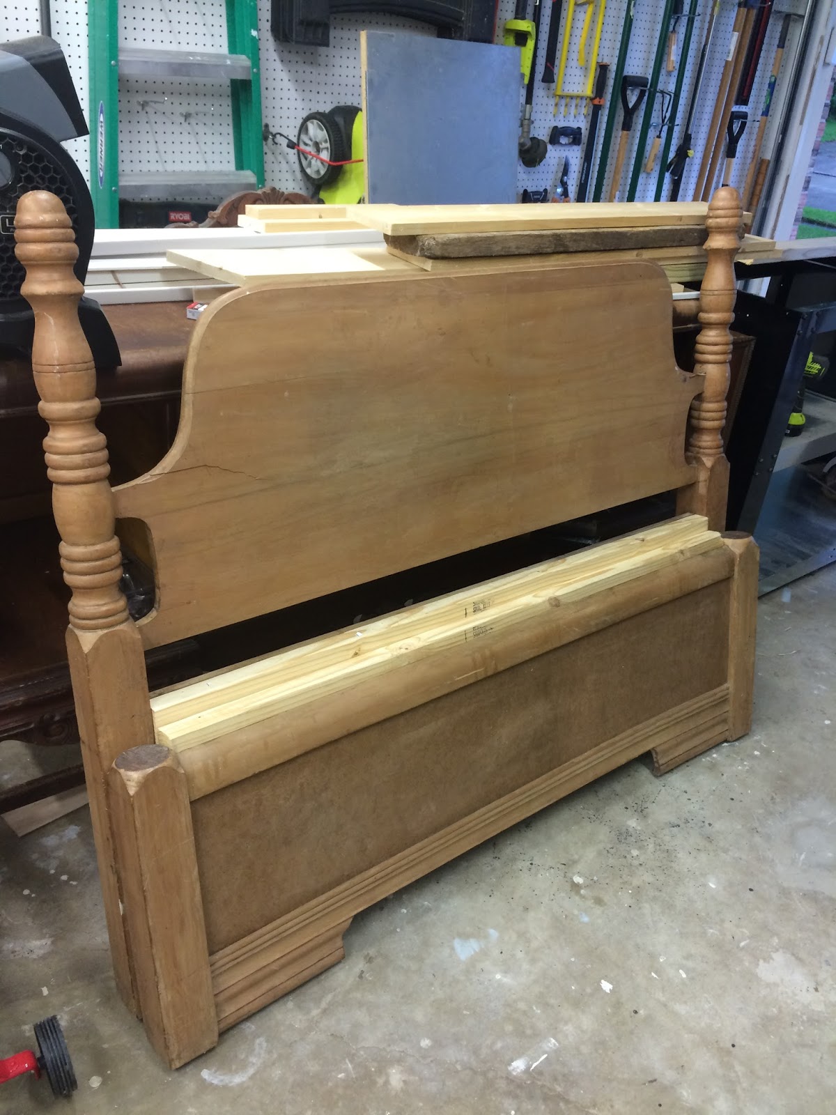 Perks Werks Repurposed Headboard/Footboard Project