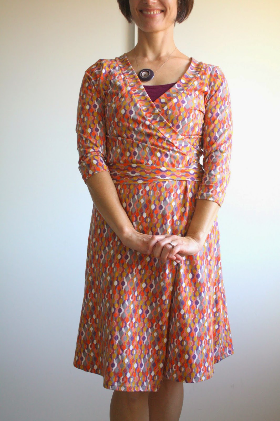 Nicole at Home Wrap Dress (Onion 2037)