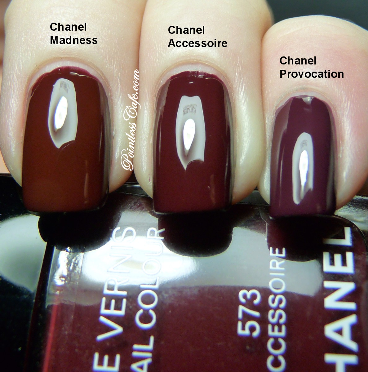 Chanel in #637 Malice Comparisons (15 polishes)