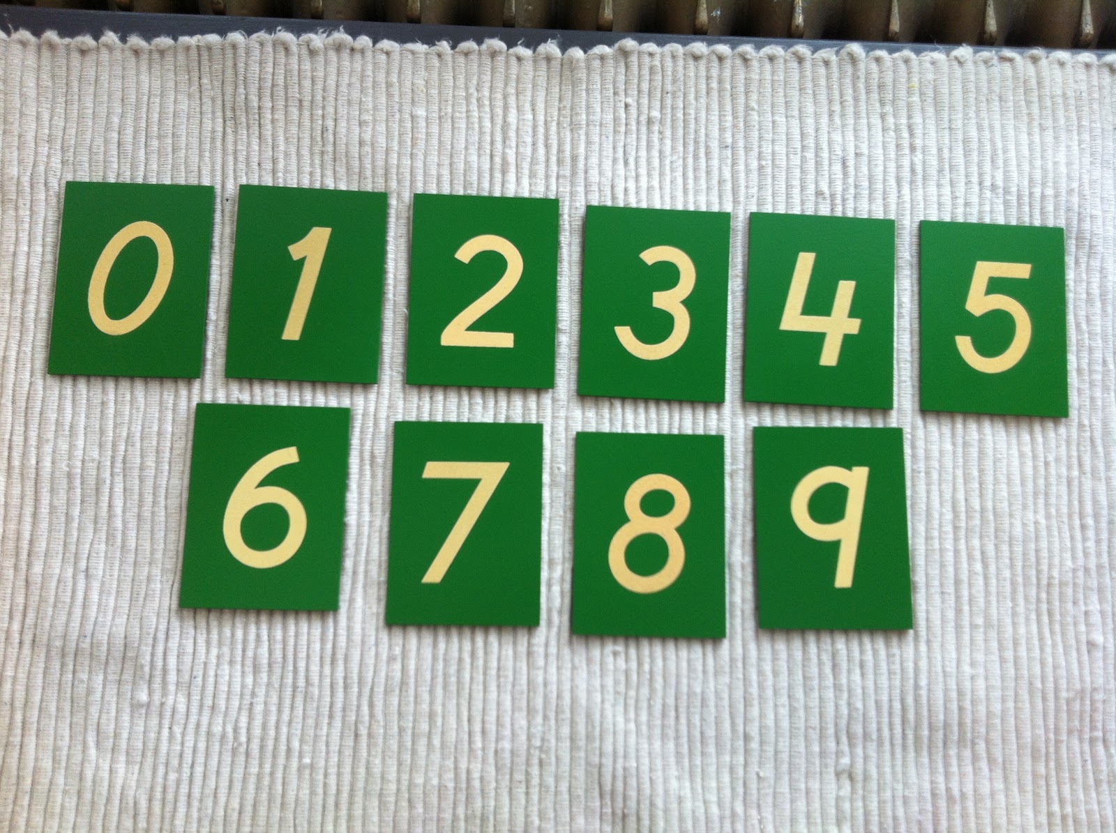 Michelle's Maple Tree Finger Paint and the Sand Paper Numbers