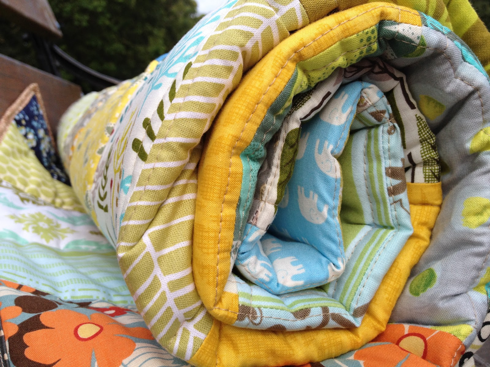 Issabella The Cat Finishing off my scrap bin quilt