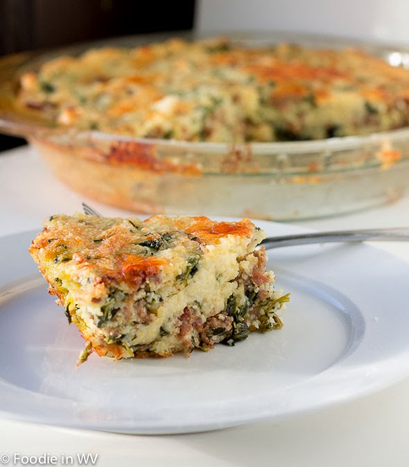 Sausage and Grits Quiche Foodie in WV