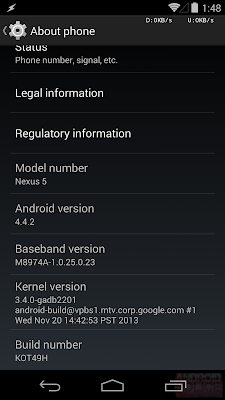 Android 4.4.2 update