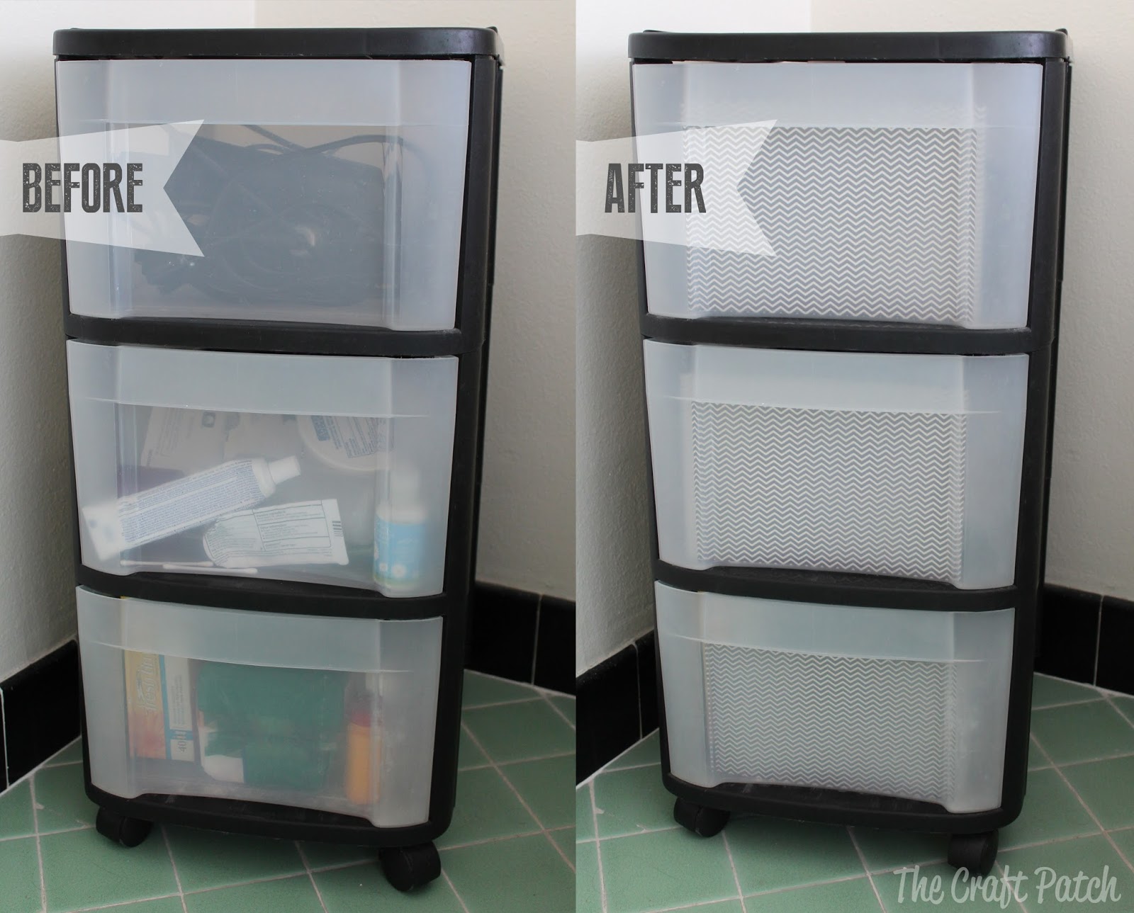 Plastic Dresser Five Minute Makeover The Craft Patch