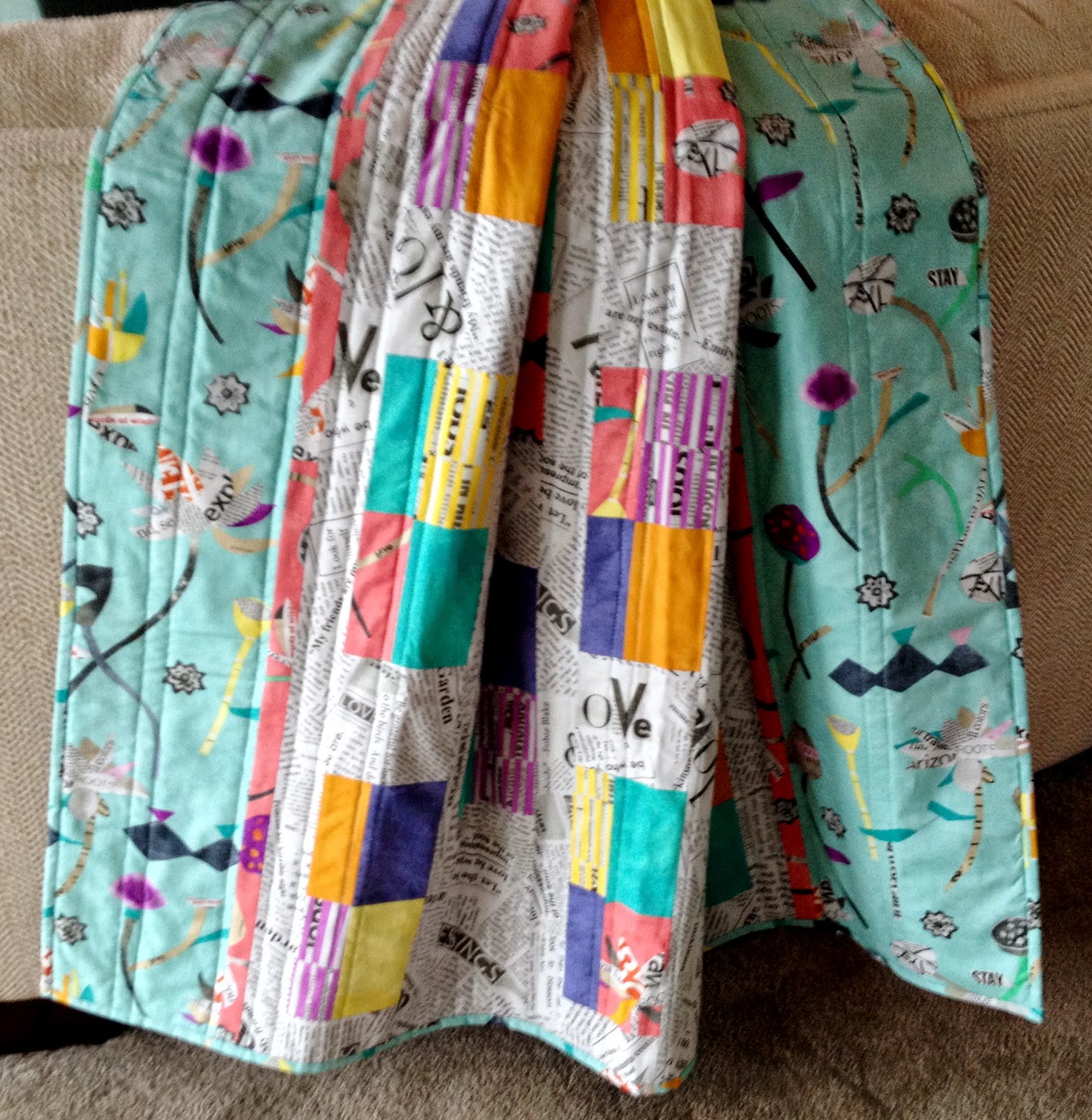 Modern Quilt Relish Quick Channel Quilting