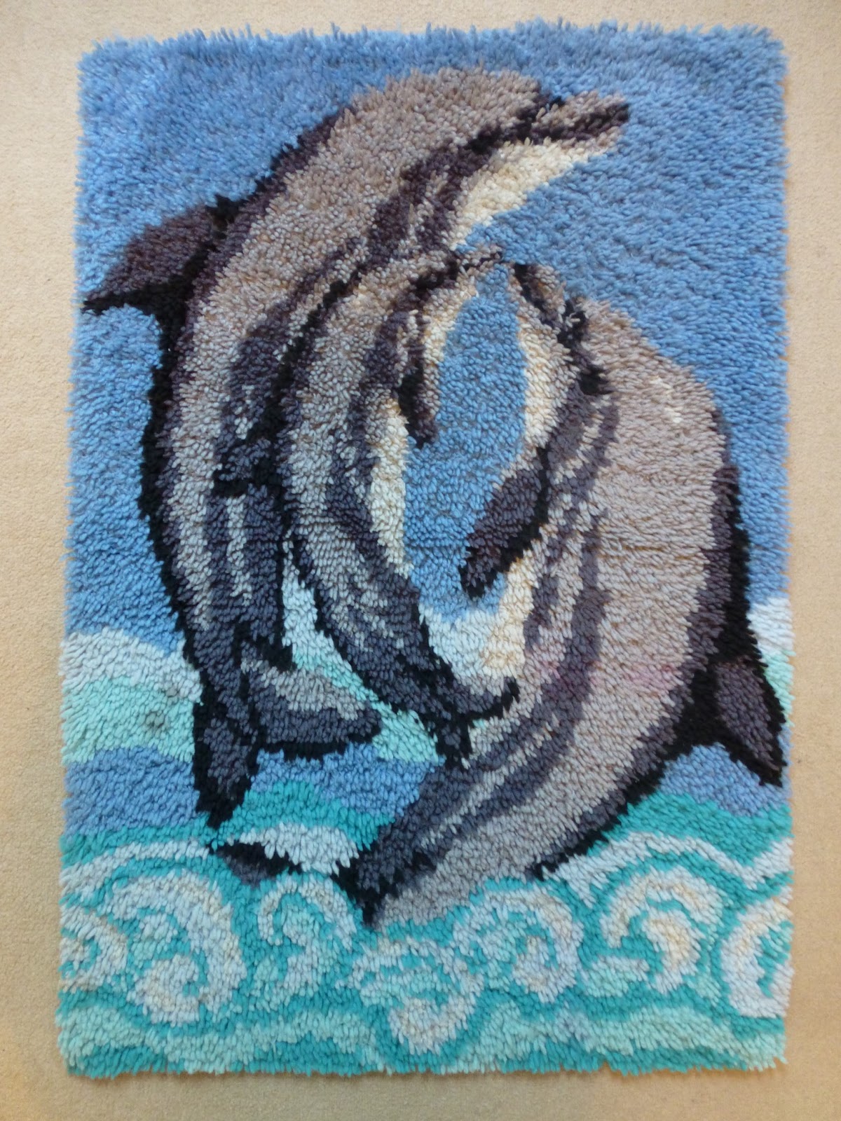 You Sew Should... Dolphin Latch Hook Rug Kit