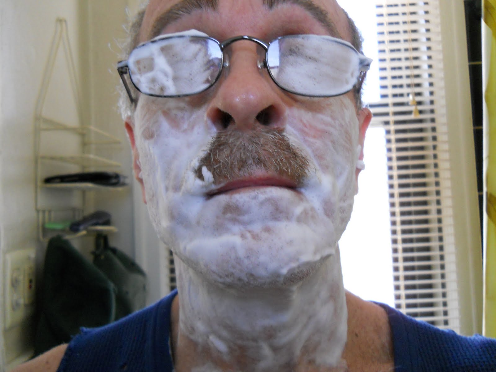 Yes, I now need my reading glasses to shave [ Being Ron ]