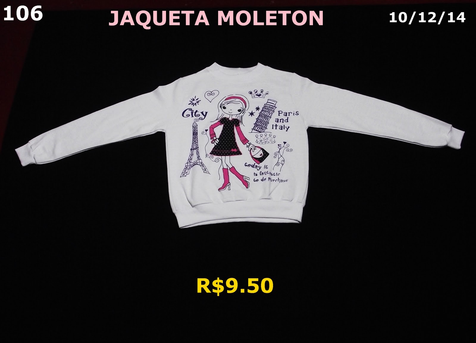 blusa de moletom 100 algodão