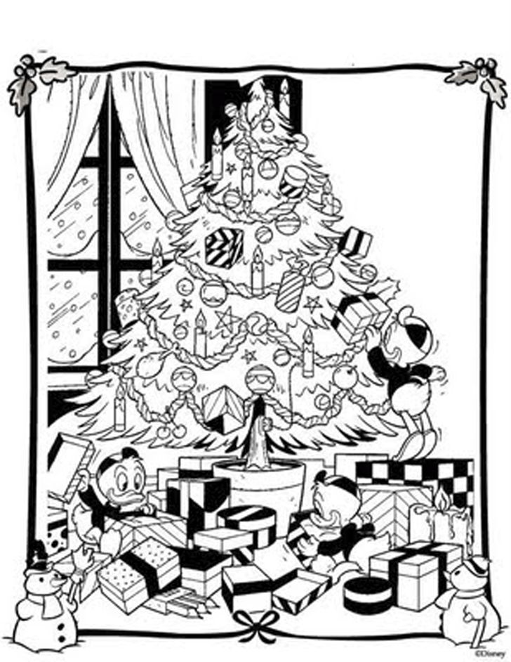 14 Disney Christmas Coloring Pages Picture