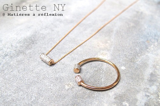 Ginette NY diamants collier et bagues