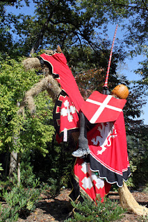 Knightly Scarecrow at Atlanta Botanical Gardens