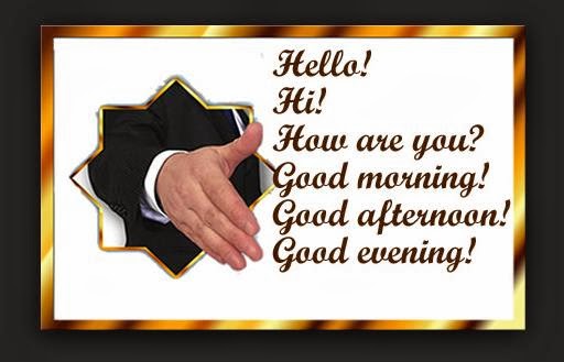 Salutation examples image