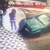 Woman plans to sit on the hood of a car but unfortunate event strikes her.