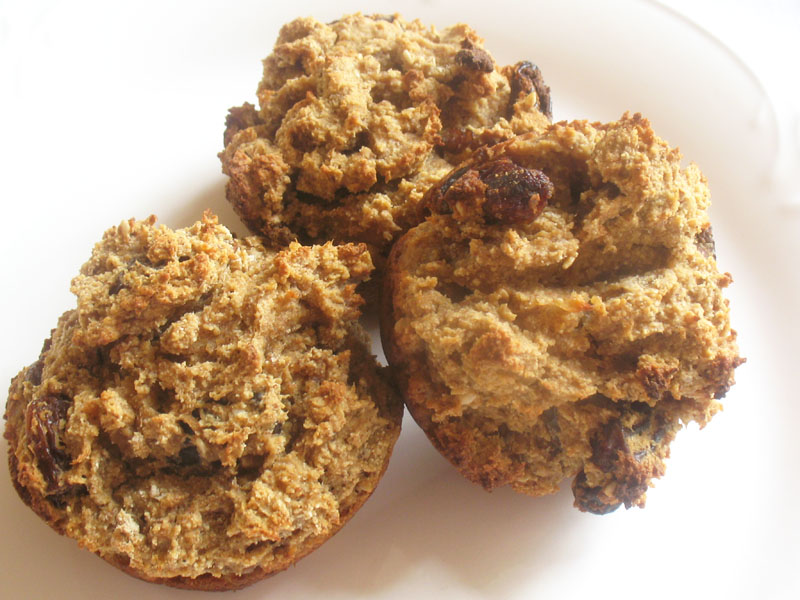GlutenFree Applesauce Raisin Muffins Lisa's Kitchen Vegetarian