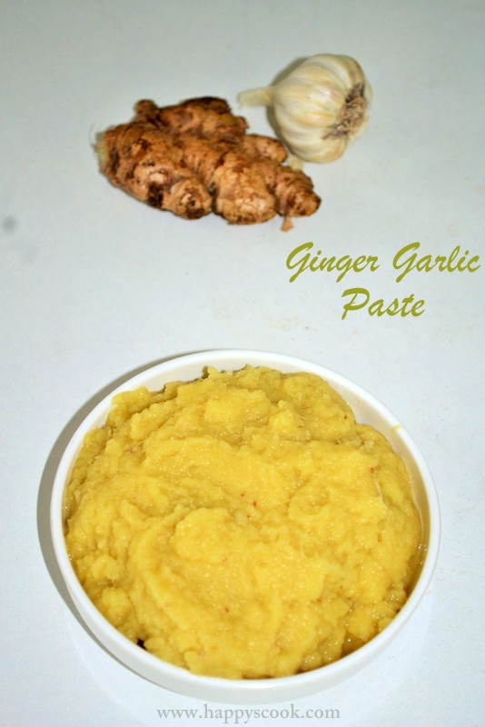 Homemade Ginger Garlic Paste Recipe Kitchen Basics Happy's Cook