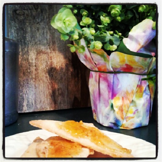 Coffee And... Lemon Shortbread Cookies with Fig Jam