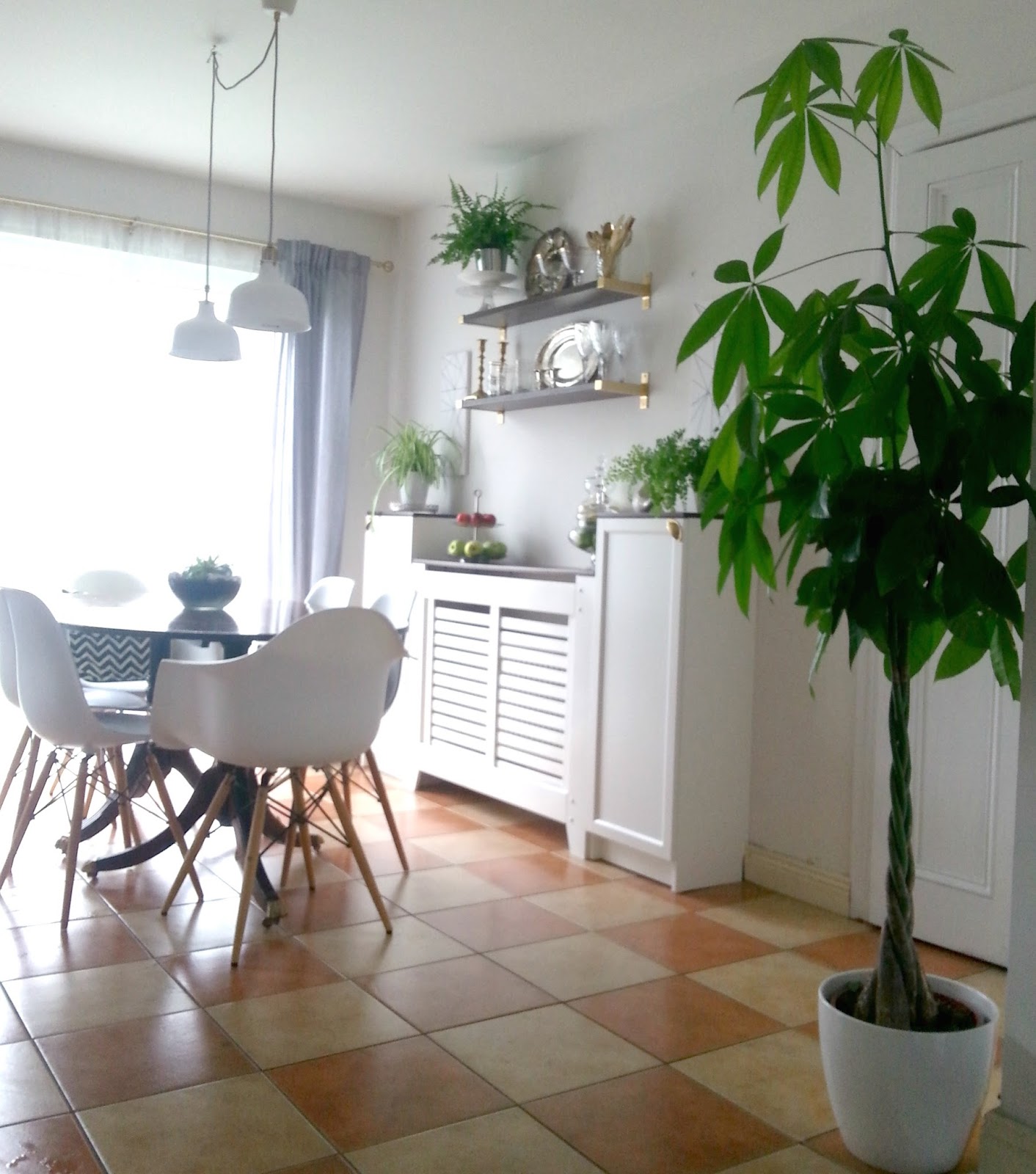 Ikeahack for builtin dining room storage...when you have to work