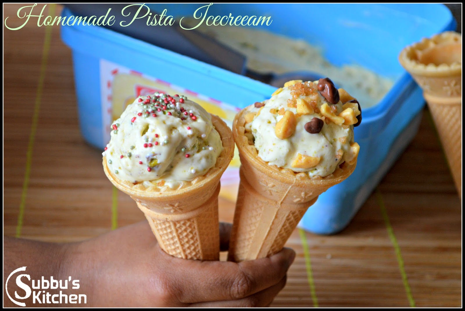 Homemade Pista Icecream Homemade Pista Icecream