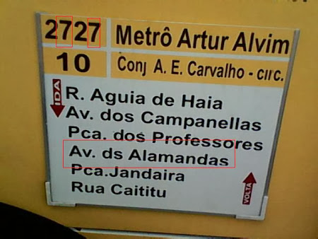 AVENIDAS DAS ALAMANDAS.