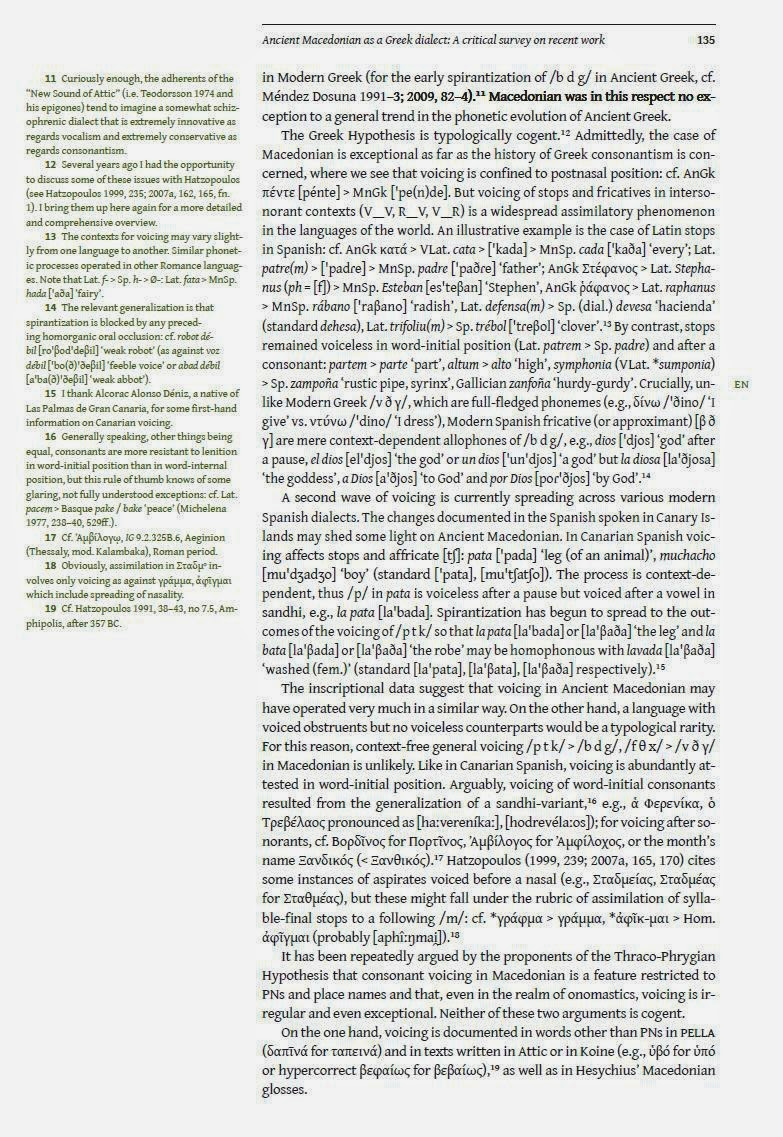 Macedonia Documents Ancient Macedonian as a Greek dialect