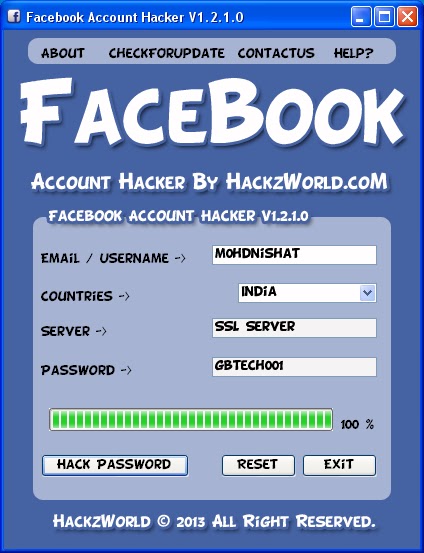 Free Facebook Hacking Of Passwords