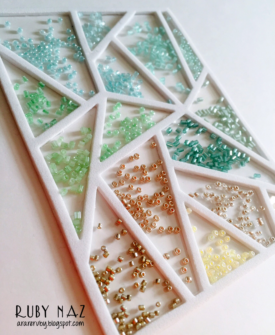 a rare ruby Ombre Shaker Card Tutorial