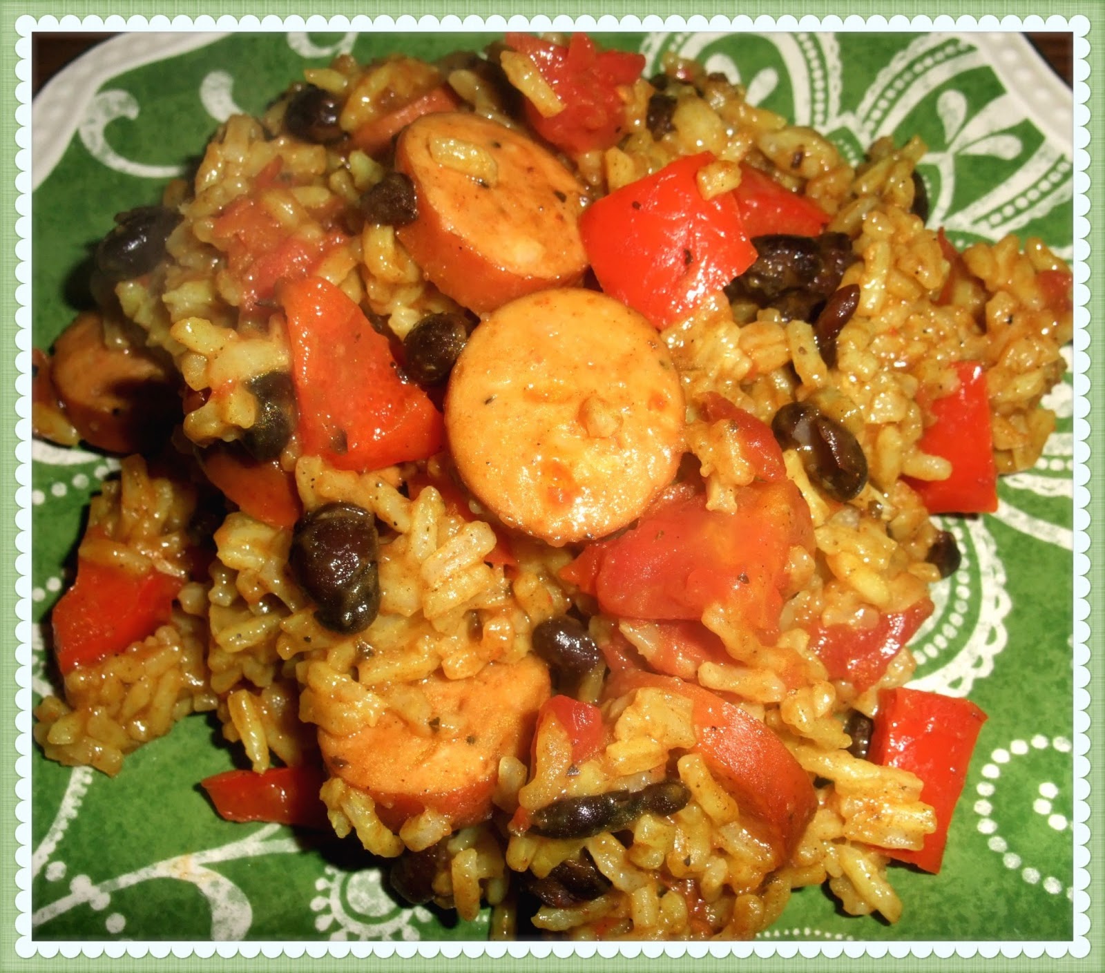 Rosie's Country Baking Black Beans, Rice and Chicken Sausage