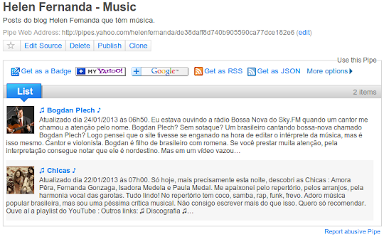 Página do pipe
