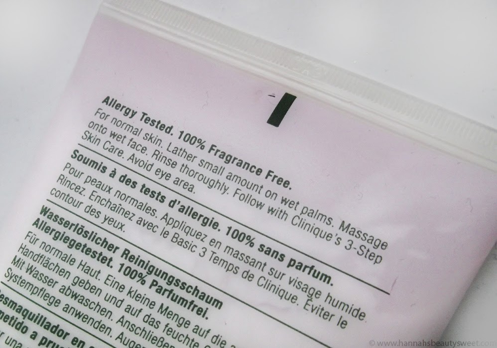 Clinique Rinse-Off Foaming Cleanser Review Cleanser, foaming cleanser