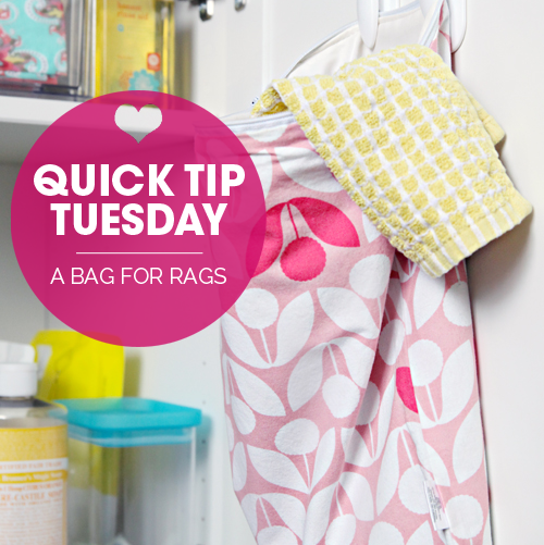IHeart Organizing: Quick Tip Tuesday: A Bag for Rags