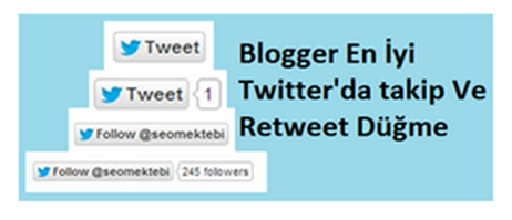 Blogger En İyi Twitter'da Takip ve Retweet Düğme Blogger En İyi Twitter'da Takip ve Retweet Düğme