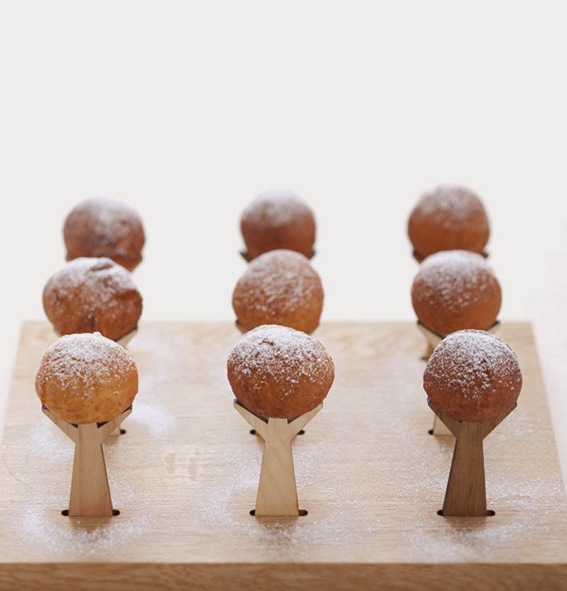 Tenedores de madera Moku Mogu Moku no Fōku