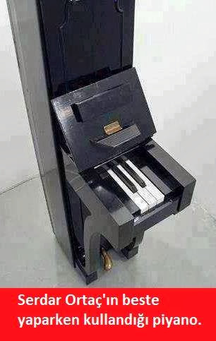 Serdar Ortaç'ın Beste Yaparken Kullandığı Piyano