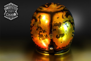 Casco custom aperto aerografato "Beetle n°1" su Biltwell Casco custom aperto "Beetle n°1" su Biltwell