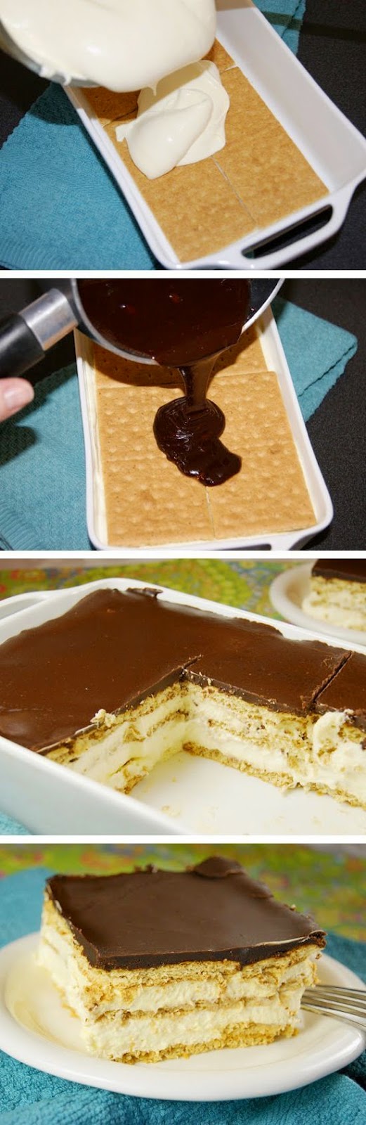 No-Bake Chocolate Eclair Dessert FoodGaZm..