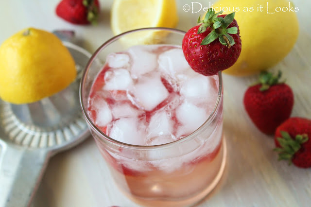 Low-Fructose Strawberry Lemonade (Single Serve)