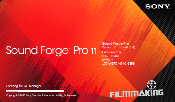 sony sound forge pro 11 crack free download