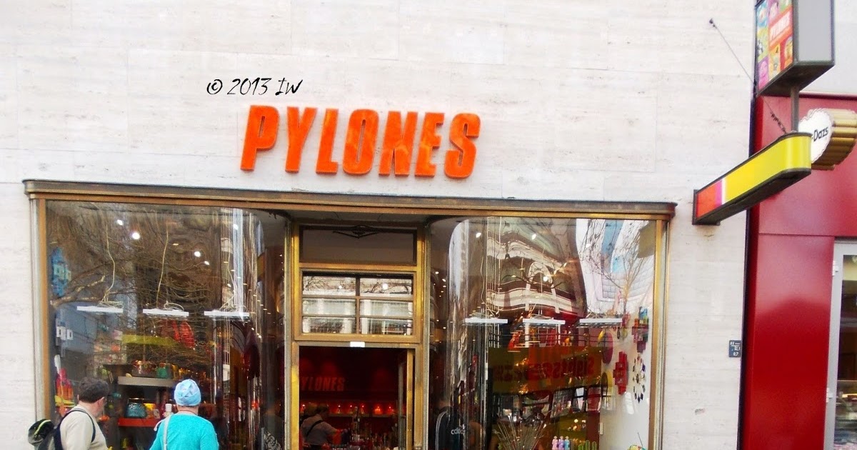 ForeignerinBerlin Colourful shopping Pylones